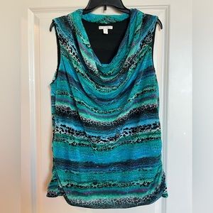 Dana Bachman Cowl Neck Sleeveless Top